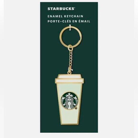 Starbucks® Enamel Keychain New with tags - Picture 1 of 5